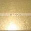 Ti Gold Hairline Finish Plate Stainless Steel Color Plate
