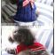 Clothes Pet small dog cat puppy college knit woolen sweater bowknot