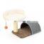 China supplier pet toy small cat climbing scratcher tree with balls