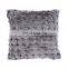 New style technology dark grey jacquard knitted woven decorative cushion cover