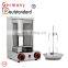 Germany Gas Shawarma Doner Kebab Machine Gyro bbq rotating Grill with 2 Burner Vertical Broiler