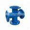 PN25 cast ductile iron di loosing flange fitting cross