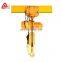 not easily damaged electric thicker chain hoist with electric trolley