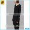 100% cotton black cotton plain long sleeve round neck t shirt