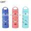 490ml Wholesale New Style Silicone Anti-scald Double Wall Glass Water Bottle