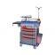 High-strength alloy ABS boards Stainless steel guard rail Emergency Cart for sale