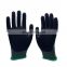 Anti-cut Level5 Oil Block Water Repellent HPPE Seamless Gloves Sandy Nitrile Coated Cut Resistant Gloves Reinforced Thumb Crotch