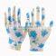 Custom kids nitrile coated garden gloves