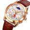 Wholesalers SKMEI Factory Custom Watches Men Wrist Luxury Leather Waterproof Quartz Watch