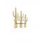 gold cactus fancy sculptures