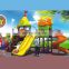 Daycare outdoor kindergarten plastic slide equipment kid indoor playground