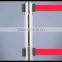 Silver Stainless Steels Double Belt Barriers- 2 Webbings Barriers- Metal Poles