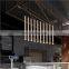 White Black Golden Adjustable Home Kitchen Dining Room Lighting Nordic LED Hanging Long Tube Pendant Lights