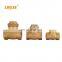LIRLEE Durable Water Use Bronze Forged Brass Non Return Swing Horizontal Check Valve for Water Supply Pipe System