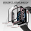 Hot Sale Glass Full Cover Plastic Protective Cases for Apple Watch 6 SE 5 4 3 2 Shiny Zircon PC Frame Bumper Cover for iWatch