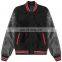 Baseball Lettermen Varsity Jacket for Men With Leather Sleeve Custom Embroidery Patched Logo