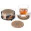 Custom Logo Natural Multifunction Printing Blank Round Cork Coasters With Holder