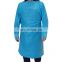 Blue Disposable CPE Gowns Waterproof Plastic Apron CPE Isolation Gown