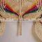 Hot Sale Colorful Handwoven Bamboo Fan Wall Hanging Custom Color High Quality Cheap Wholesale Vietnam Manufacturer