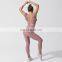 Custom Sexy Women Fitness Sportswear 2 Pcs Set Bra and Legging Set Soft Stretchy Sports Set Fitness yoga wear