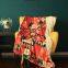 Flannel printed blanket, thickened cover blanket, cotton velvet blanket, warm Christmas and winter office