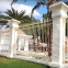Cl?ture de sécurité pour fermes et jardins, cl?ture en fer forgé durable pour le jardin avec un design de confidentialité pour les limites extérieures