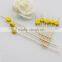Factory new style cheapprice every shape decorative wooden bead bamboo cocktail picks