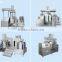 Automatic hydraulic lifting Vacuum emulsifying mixer machine for cream/vacuum mixer