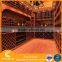 New design wooden wine bar cabinet wall mount rack