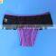 OEM Undergarment Supply Purple Eyelash Lace Fabric Tanga