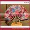 2015 Shell Shape Flower Decorative Customized Gift Bamboo Hand Fan