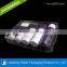 Custom cosmetic clear plastic insert tray, plastic insert tray for cosmetic packingers