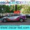internet control waterproof p5 xxx outdoor led video taxi sign with GPS and installation bracket