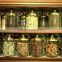 Decorative Glass Jars and Lids, Glass Jars with Tap; Antique Glass Jars for Spices, Candy Sweet Jars