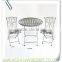 LC-77447 Modern garden wrought iron metal wire chair with arm