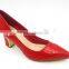 Middle heel Women office shoes pointed toe pump