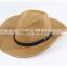 CBSH001 Summer wholesale straw cowboy hats New panama cheap straw hats