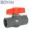 Gray PVC Series Compact Ball Valve with Threaded End Connection