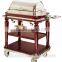 Dashing self-help stainless steel meat trolley