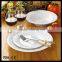 18 pcs embossed porcelain dinnerware