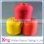 polyester colored yarn 42 2 spun on plastic cone for sewing thread