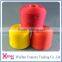 polyester colored yarn 42 2 spun on plastic cone for sewing thread