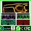 China factory OEM high quality Music Festival el wire led light up glasses