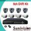 8ch h.264 standalone dvr hd ir camera security cctv camera kit