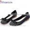 Wholesale OEM ODM genuine leather flat shoes middle-aged women shoes flat shoes
