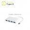 USB Type C 3.1 to USB 3.0 with 4 Hub multi adapter