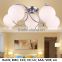 Modern high quality white glass ball pendant light for hotel or home made in ZhongShan China