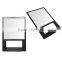 plastic frame square hand held single side glass mirror
