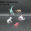 gift box topper mini chrome plated ceramic animal figurines