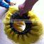 Top brushes for bus wash machine